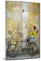 Cuba, Havana. Bicycle with Flowers Leaning Against a Decaying Wall-Brenda Tharp-Mounted Photographic Print