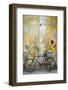 Cuba, Havana. Bicycle with Flowers Leaning Against a Decaying Wall-Brenda Tharp-Framed Photographic Print