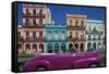 Cuba, Havana. City scenic.-Jaynes Gallery-Framed Stretched Canvas