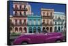 Cuba, Havana. City scenic.-Jaynes Gallery-Framed Stretched Canvas