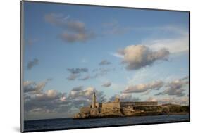 Cuba, Havana, El Morro Fortress and Sea, Viewed from Malecon-Merrill Images-Mounted Photographic Print