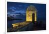 Cuba, Havana. Golden light illumines stone turret of old fort.-Jaynes Gallery-Framed Photographic Print