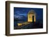 Cuba, Havana. Golden light illumines stone turret of old fort.-Jaynes Gallery-Framed Photographic Print