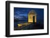 Cuba, Havana. Golden light illumines stone turret of old fort.-Jaynes Gallery-Framed Photographic Print