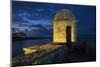 Cuba, Havana. Golden light illumines stone turret of old fort.-Jaynes Gallery-Mounted Photographic Print