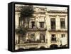 Cuba, Havana, Havana Vieja, Building Detail, Plaza Del Cristo-Walter Bibikow-Framed Stretched Canvas