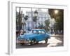 Cuba, Havana, Havana Vieja, Detail of 1950s-Era US Car-Walter Bibikow-Framed Photographic Print