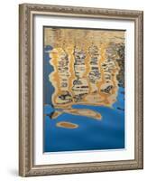 Cuba, Havana, Havana Vieja, UNESCO World Heritage Site, reflection of building in harbor-Merrill Images-Framed Photographic Print