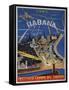 Cuba, Havana, Instituto Cubano Del Turismo, Travel Poster-null-Framed Stretched Canvas