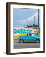 Cuba, Havana, Revolucion Mural-Alan Copson-Framed Photographic Print