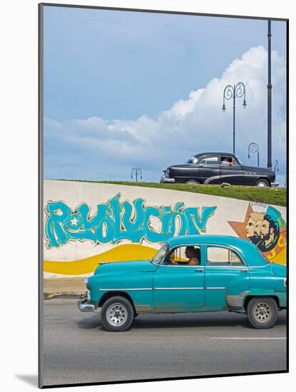 Cuba, Havana, Revolucion Mural-Alan Copson-Mounted Photographic Print