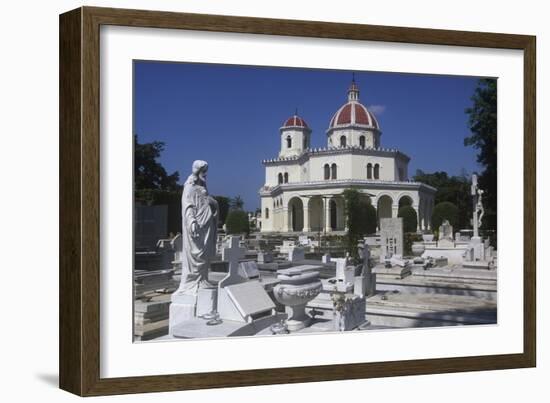 Cuba, Havana, Vedado District, Colon Cemetery-null-Framed Giclee Print