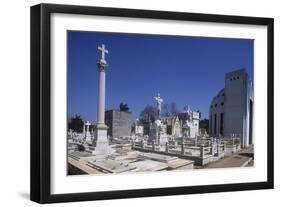 Cuba, Havana, Vedado District, Colon Cemetery-null-Framed Giclee Print
