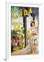 Cuba, Holiday Isle of the Tropics-null-Framed Premium Giclee Print