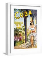 Cuba, Holiday Isle of the Tropics-null-Framed Art Print