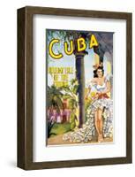 Cuba, Holiday Isle of the Tropics-null-Framed Art Print