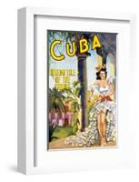 Cuba, Holiday Isle of the Tropics-null-Framed Art Print