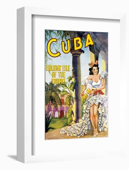 Cuba, Holiday Isle of the Tropics-null-Framed Art Print