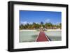 Cuba, Jardines del Rey, Cayo Guillermo, Playa El Paso, Wooden red jetty-Jane Sweeney-Framed Photographic Print