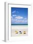 Cuba, Jardines del Rey, Cayo Guillermo, Sunloungers on Playa El Paso-Jane Sweeney-Framed Photographic Print