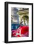 Cuba, La Habana Vieja (Old Havana), Paseo de Marti, Capitolio and classic 1950's American Car-Alan Copson-Framed Photographic Print