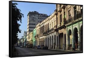 Cuba, La Havana, Havana Vieja, Old Colonial Buildings-Anthony Asael-Framed Stretched Canvas