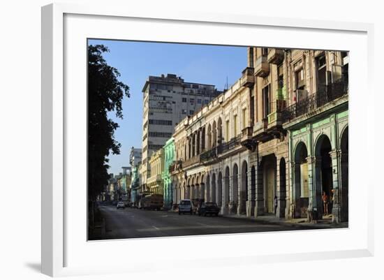 Cuba, La Havana, Havana Vieja, Old Colonial Buildings-Anthony Asael-Framed Photographic Print