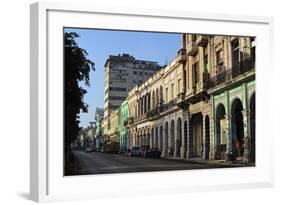 Cuba, La Havana, Havana Vieja, Old Colonial Buildings-Anthony Asael-Framed Photographic Print