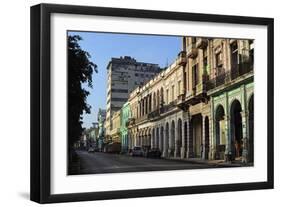 Cuba, La Havana, Havana Vieja, Old Colonial Buildings-Anthony Asael-Framed Photographic Print