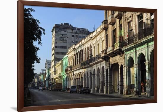 Cuba, La Havana, Havana Vieja, Old Colonial Buildings-Anthony Asael-Framed Photographic Print