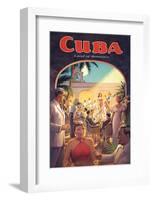 Cuba, Land of Romance-Kerne Erickson-Framed Art Print