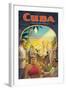 Cuba, Land of Romance-Kerne Erickson-Framed Art Print