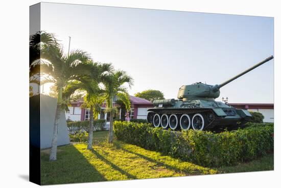 Cuba. Matanzas. Playa Giron. Tank Used in the Bay of Pigs Battle-Inger Hogstrom-Stretched Canvas