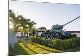 Cuba. Matanzas. Playa Giron. Tank Used in the Bay of Pigs Battle-Inger Hogstrom-Mounted Premium Photographic Print