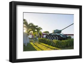 Cuba. Matanzas. Playa Giron. Tank Used in the Bay of Pigs Battle-Inger Hogstrom-Framed Photographic Print