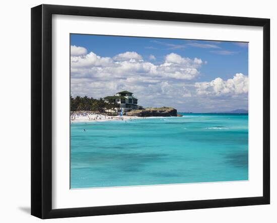 Cuba, Matanzas Province, Varadero, Varadero Beach by the Mansion Xanadu-Walter Bibikow-Framed Photographic Print