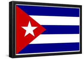 Cuba National Flag Poster Print-null-Framed Poster