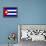 Cuba National Flag Poster Print-null-Framed Poster displayed on a wall