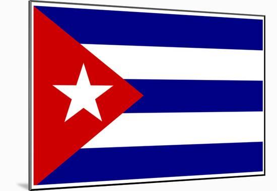 Cuba National Flag Poster Print-null-Mounted Poster