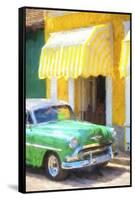 Cuba Painting - 50s Chevy-Philippe Hugonnard-Framed Stretched Canvas