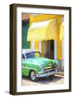 Cuba Painting - 50s Chevy-Philippe Hugonnard-Framed Art Print