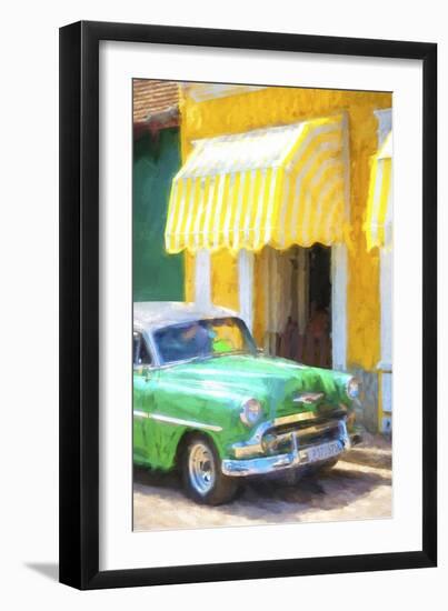 Cuba Painting - 50s Chevy-Philippe Hugonnard-Framed Art Print