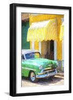 Cuba Painting - 50s Chevy-Philippe Hugonnard-Framed Art Print