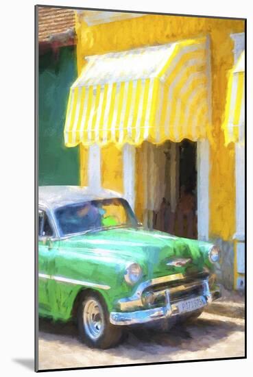 Cuba Painting - 50s Chevy-Philippe Hugonnard-Mounted Art Print