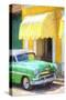 Cuba Painting - 50s Chevy-Philippe Hugonnard-Stretched Canvas