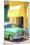 Cuba Painting - 50s Chevy-Philippe Hugonnard-Mounted Art Print