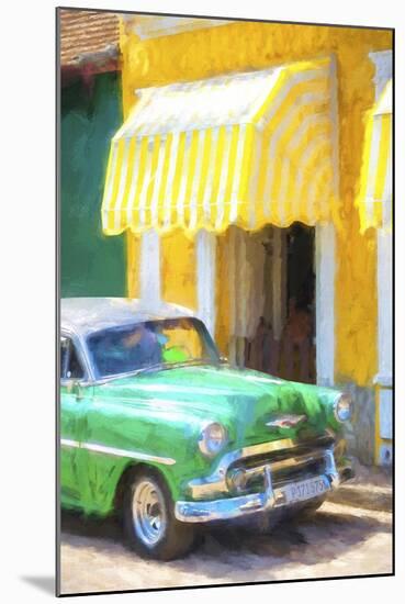 Cuba Painting - 50s Chevy-Philippe Hugonnard-Mounted Art Print