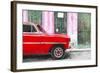 Cuba Painting - American Car-Philippe Hugonnard-Framed Art Print