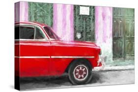 Cuba Painting - American Car-Philippe Hugonnard-Stretched Canvas