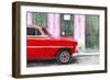 Cuba Painting - American Car-Philippe Hugonnard-Framed Art Print